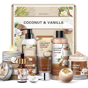 Coconut Vanilla Moisturizer & Body Oil Set- new - all sealed containers